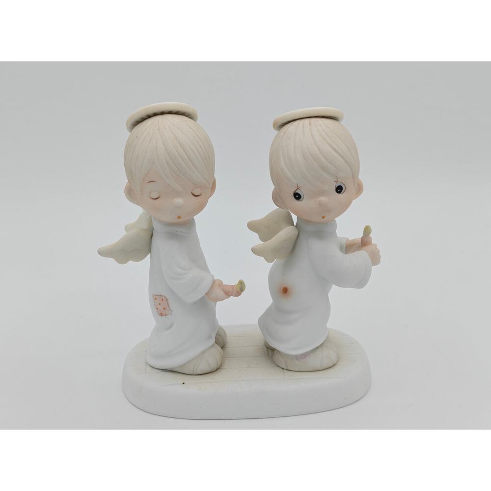Precious Moments Holy Smokes E-2351 1982 Porcelain Figurine Enesco No Box